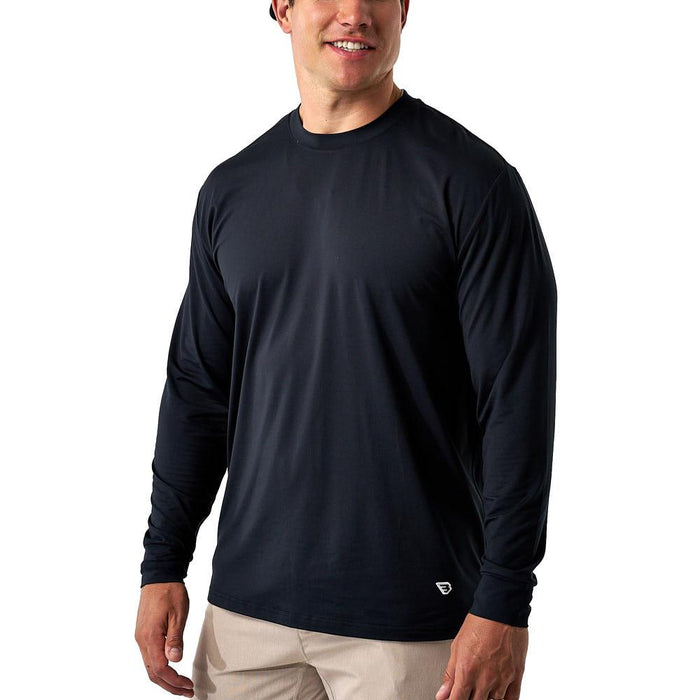 Men's Midnight Black Long Sleeve Go To Tee Shirt