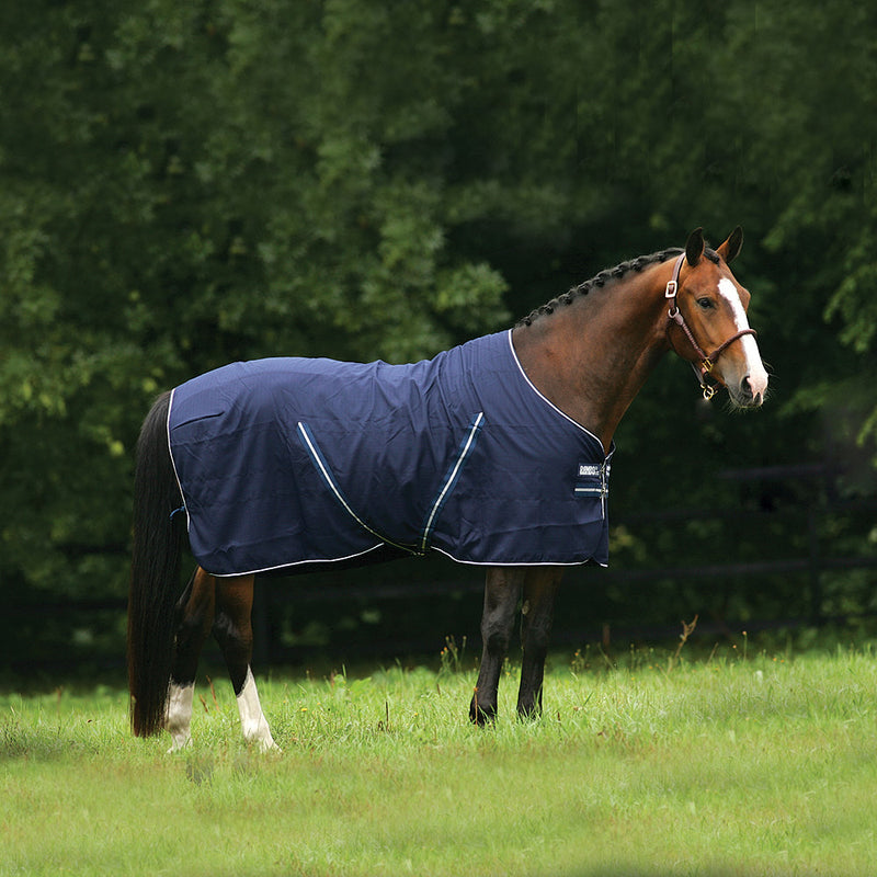 Navy and White Rambo Stable Horse Sheet