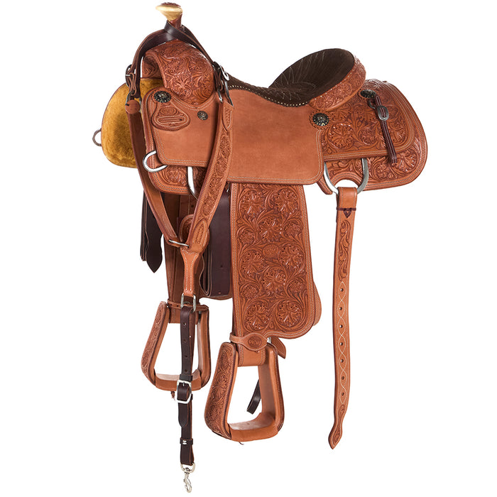 14.25in 7/8 Breed with Quilted Seat Team Roper