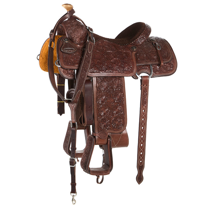 15in Heavy Oil Full Tool with Quilted Seat Team Roper