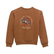 Boy's Mocha Tougher Than Nails Sweatshirt