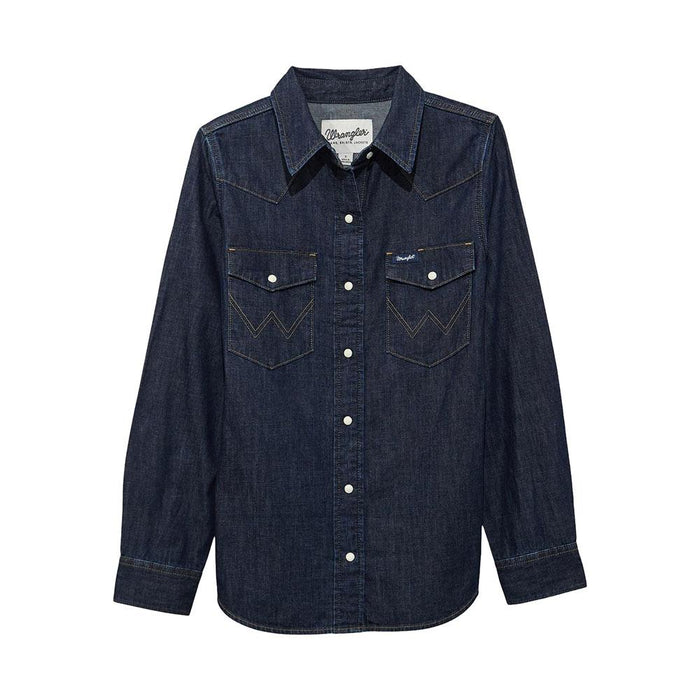 Women's Dark Denim Western Shirt