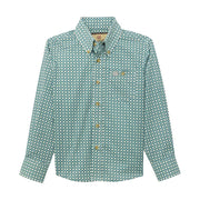 Boy's Turquoise Button Shirt