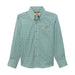 Boy's Turquoise Button Shirt