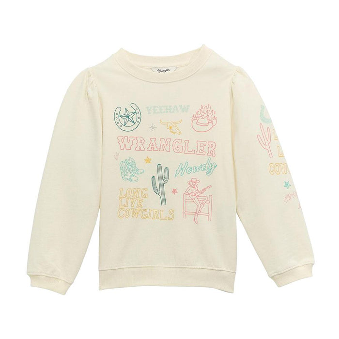 Girl's Neon Logo Sweatshirt