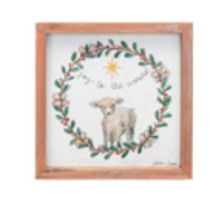 Joy To The World Framed Wall Decor