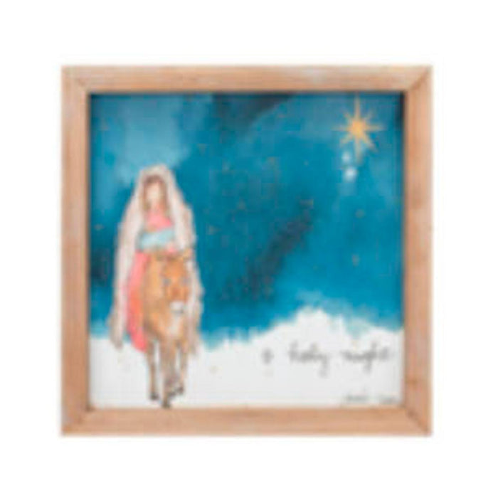 O Holly Night Framed Wall Decor