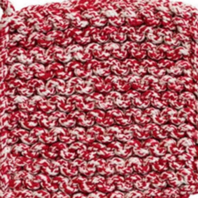 Red Melange Crocheted Pot Holder