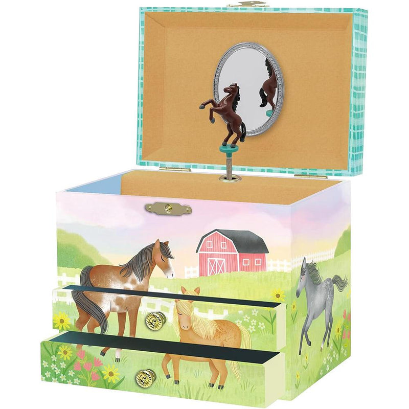 Horse Mical with Drawer Jewelry Box