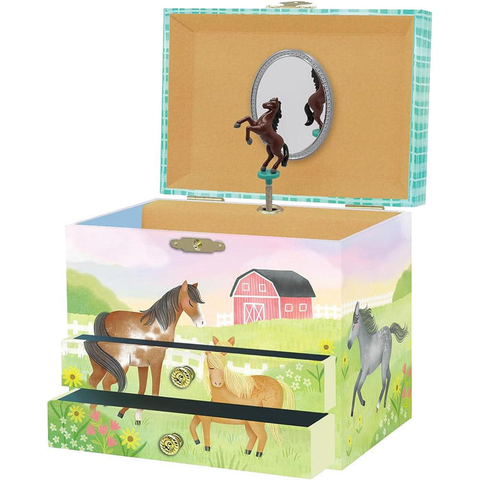Horse Mical with Drawer Jewelry Box