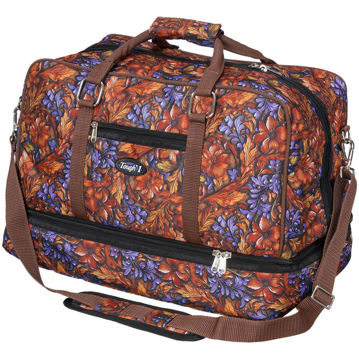 Purple Carved Duffle Bag