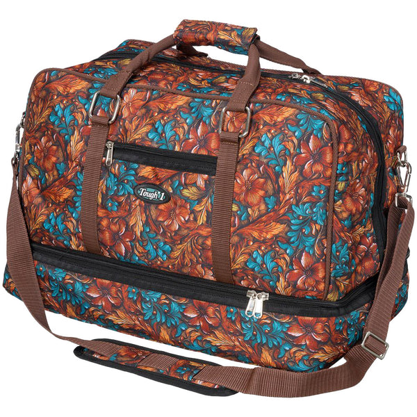 Tough 1 Teal Carved Duffle Bag