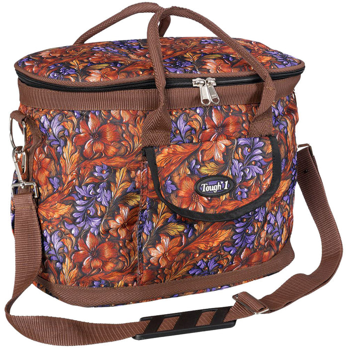 Purple Carved Grooming Tote Case