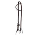 Oiled Single Ear Headstall with Tie Ends