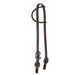 Oiled Single Ear Headstall with Buckles