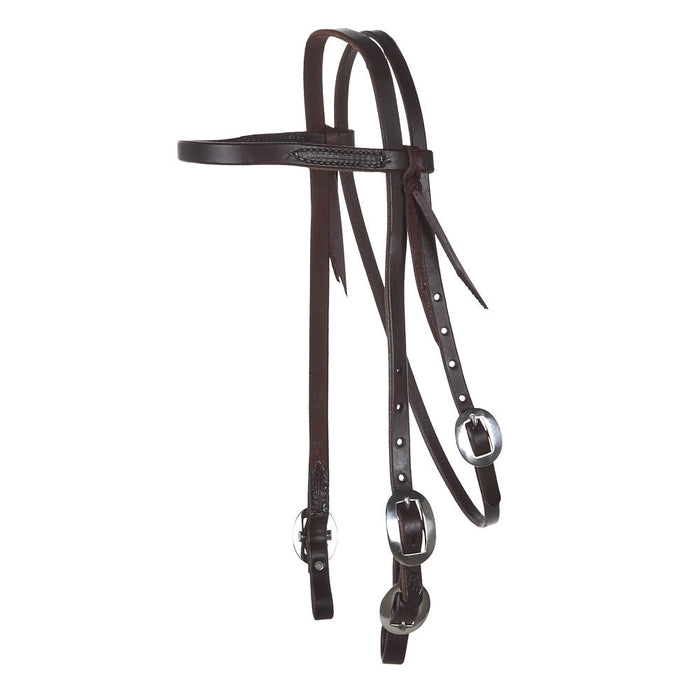 Oiled Browband Headstall with Buckles