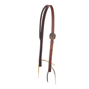 Premium Split Ear Headstall with Floral Heel Buckle