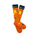 Women`s Western Cactus Alley Moo Cactus Orange Performance Crew Socks OSFM