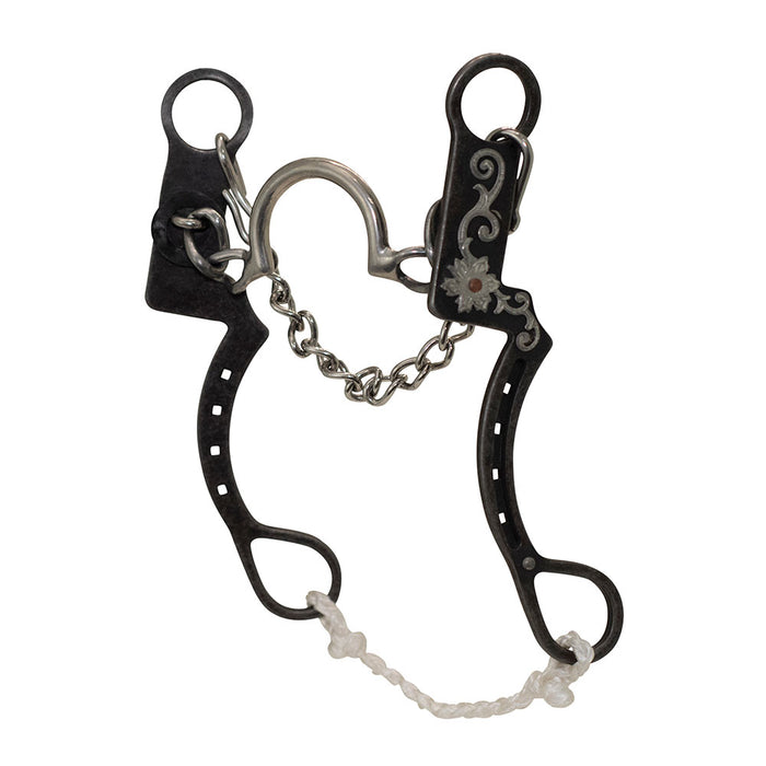 Desert Rose Horseshoe C Ported Chain Shank Bit