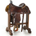 Used 15in Floral Tooled with Running W Border Team Roper