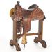 Used 15in Acorn/Oak Tooled Team Roper
