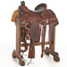 Used 14.5in Chocolate Roughout Inlaid Team Roper