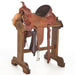 Used 14.5in Floral Tooling with Rope Border Barrel Saddle