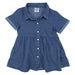 Infant Girl's Denim Pearl Snap Dress