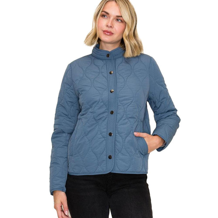 Women's Denim Quilted Jacket
