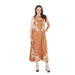Women's Apricot Applique Dress