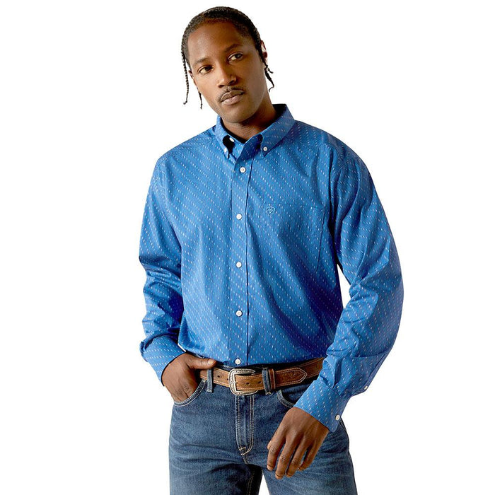 Men's Cobalt Wrinkle Free Chase Shirt
