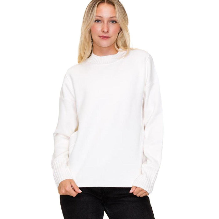 Women's Ivory Pullover Sweater