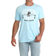 Men's Blue 1996 Rodeo Logo Tee Shirt