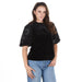 Women's Black Short Sleeve Top