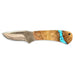 Mini Skinner 440 Steel Fixed Blade Knife w/Leather Sheath