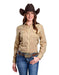 Women's Western Shirt Long Sleeve Floral Print