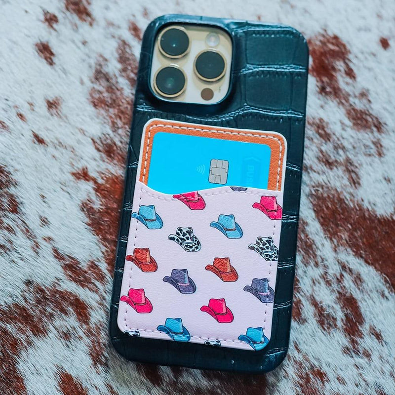 Pink Cowboy Hat Phone Pocket