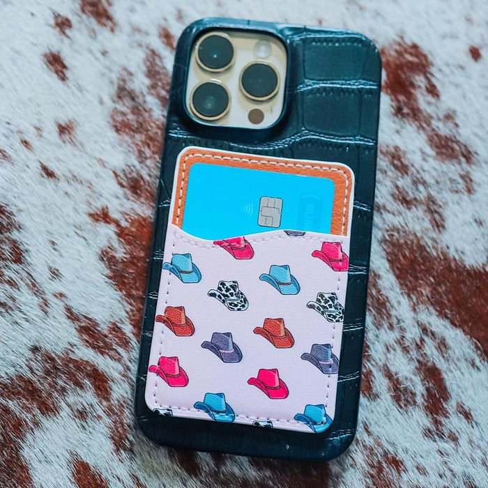 Pink Cowboy Hat Phone Pocket