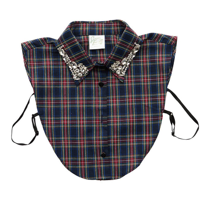 Women's Navy Christmas Corporate Collar