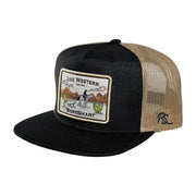 Black Western Trucker Patch Cap