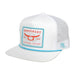 Teal Death Valley Patch White Trucker Cap