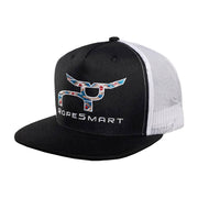 Santa Fe Logo Embroidered Black Trucker Cap