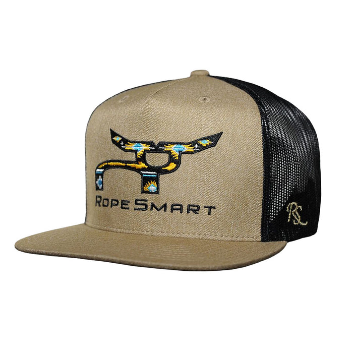 Desert Blue Santa Fe Khaki Trucker Cap