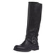 Women's Hay Bale Black Tall Boot