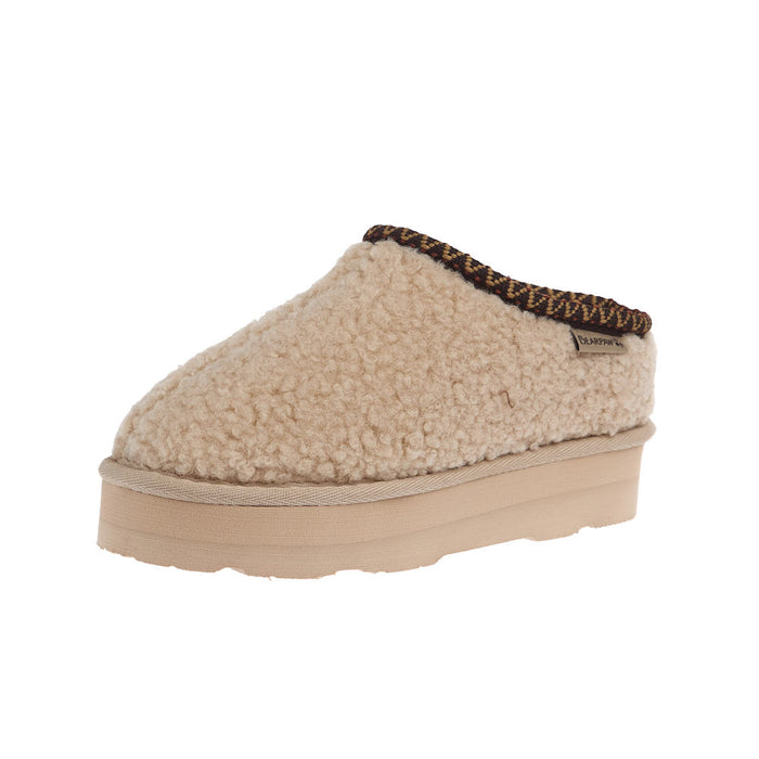 Youth Snuggle Martis Oat Platform Slipper