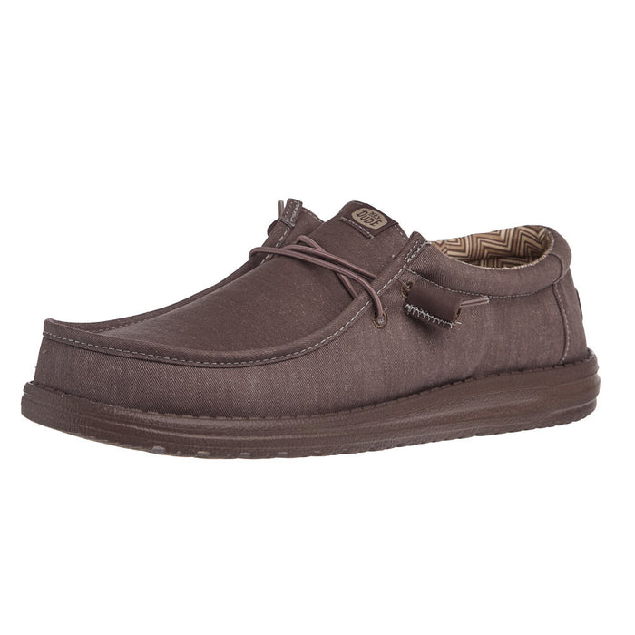 Men's Wally Taupe Stretch Canvas Casual