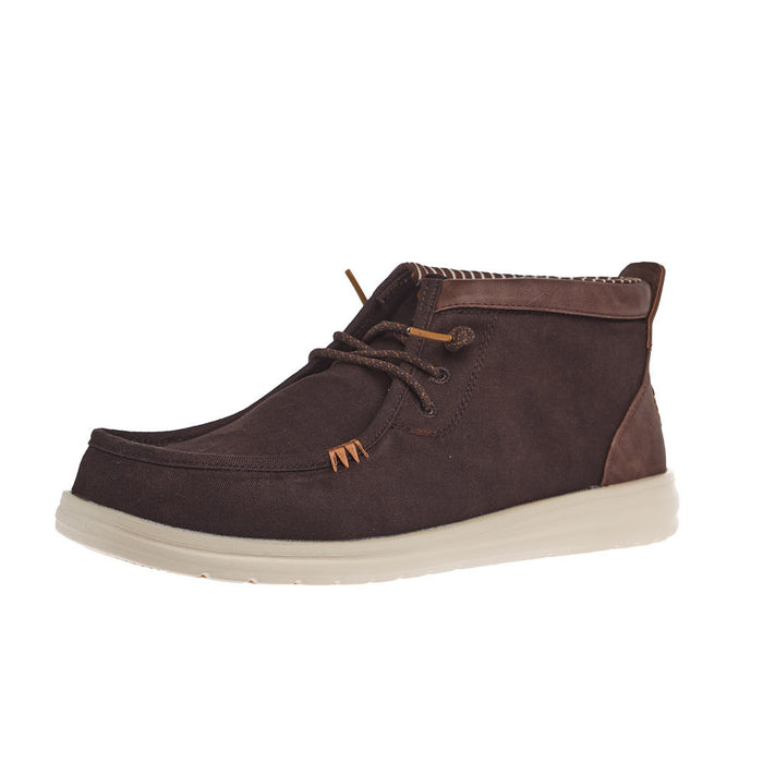 Men's Two Tone Brown Wally Mid Gripr Vin Casual