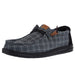 Men's Wally Black Plaid Corduroy Casual