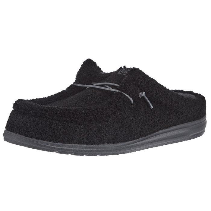 Men's Wally Slip Black Sherpa