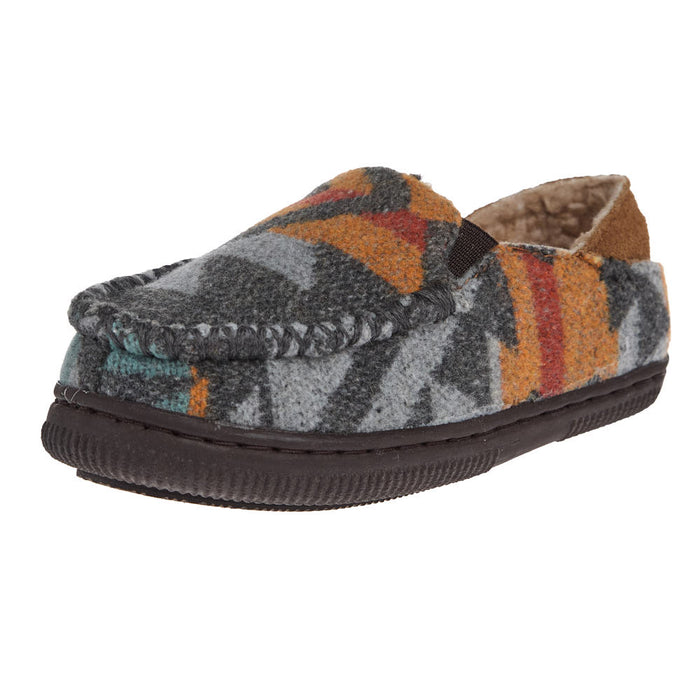 Kid's Charlie Grey Collapsible Back House Shoe